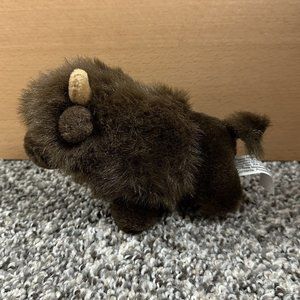 Buffalo Plush Bison Stuffed Animal Brown Platte River Trading Realistic Toy 2004